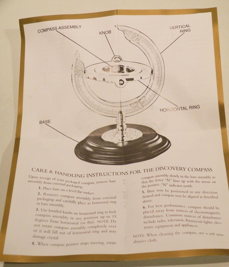 Vintage Franklin Mint – The Discovery Compass — image 5