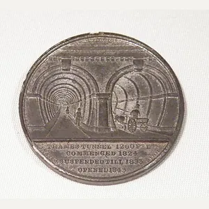 Victorian Thames Tunnel Medallion 1842.