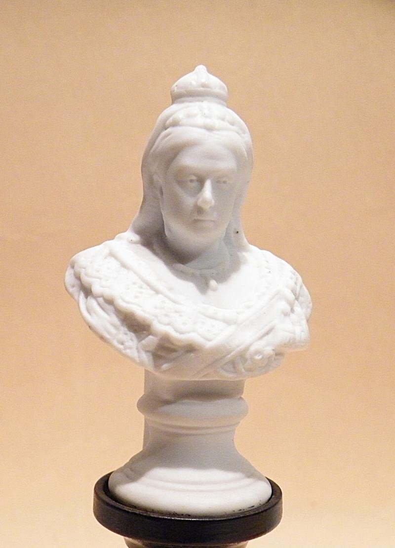 Antique Parian Bust of Queen Victoria Dated 1897 — image 3