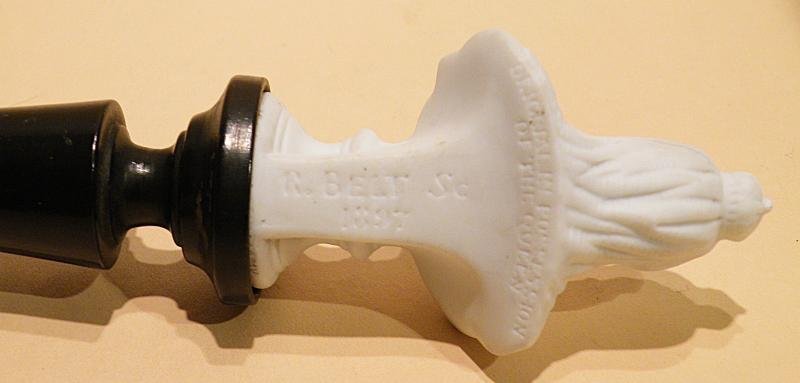 Antique Parian Bust of Queen Victoria Dated 1897 — image 4