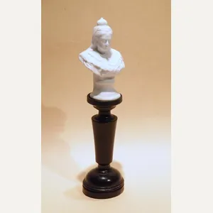Antique Parian Bust of Queen Victoria Dated 1897