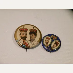 2x Edward VII Coronation Badges.
