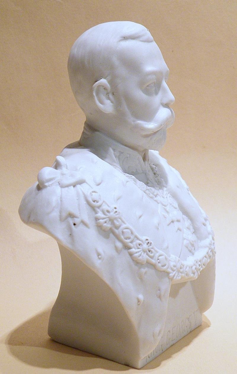 Antique Parian Bust of King George V — image 3