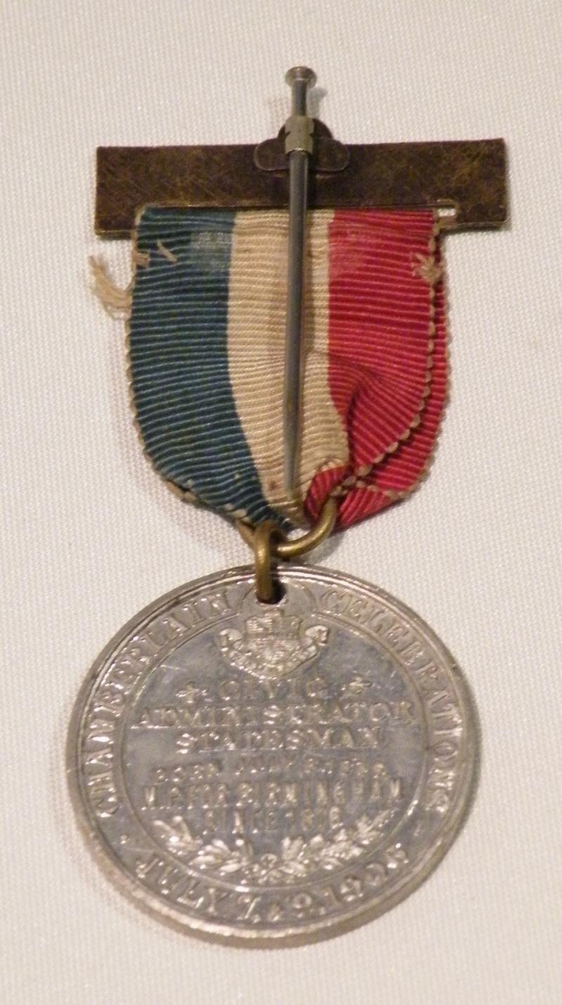 1906 Dated Joseph Chamberlain M.P. Statesman Birmingham Medal — image 4