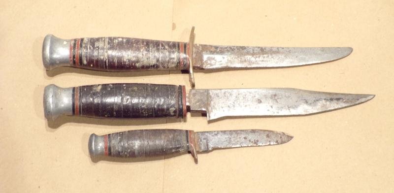 3 Rogers Type Utility Knives. — image 2