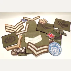 Military Brassard and Other Cloth Insignia.