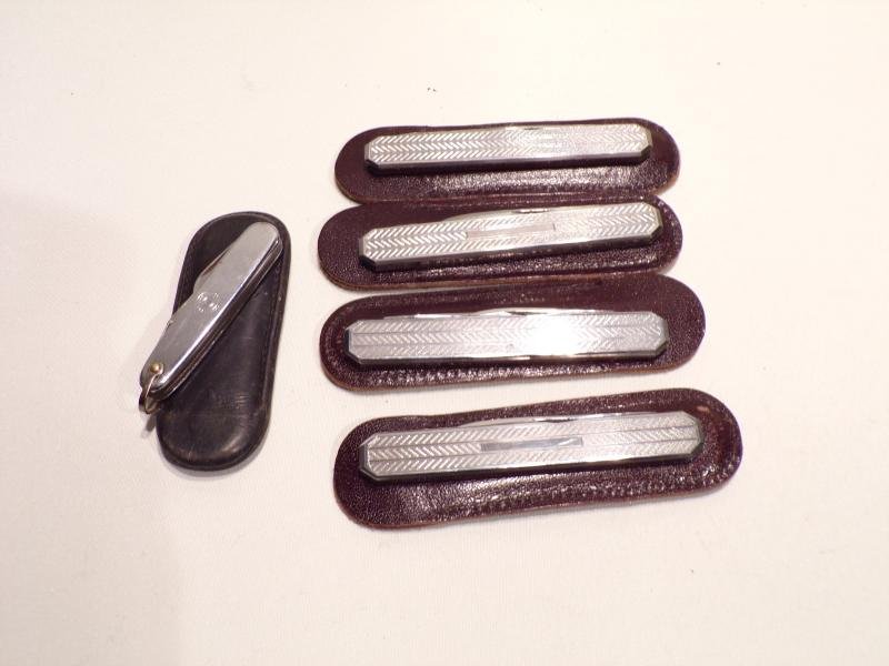 5 Leather Cased Pen Knives — image 4