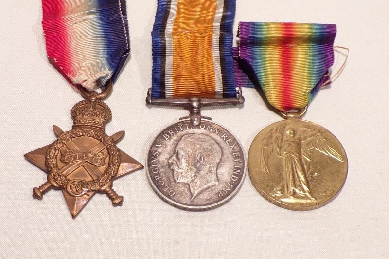 WW1 1914/15 Star Trio to Stubbs RNR & 14/15 Star to Son. — image 2