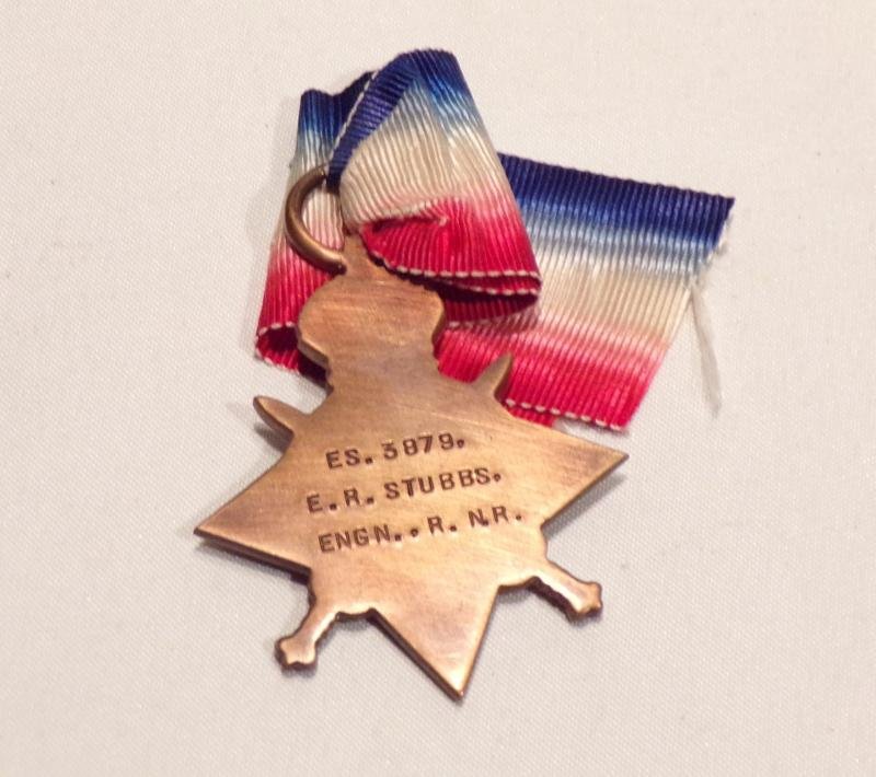 WW1 1914/15 Star Trio to Stubbs RNR & 14/15 Star to Son. — image 7
