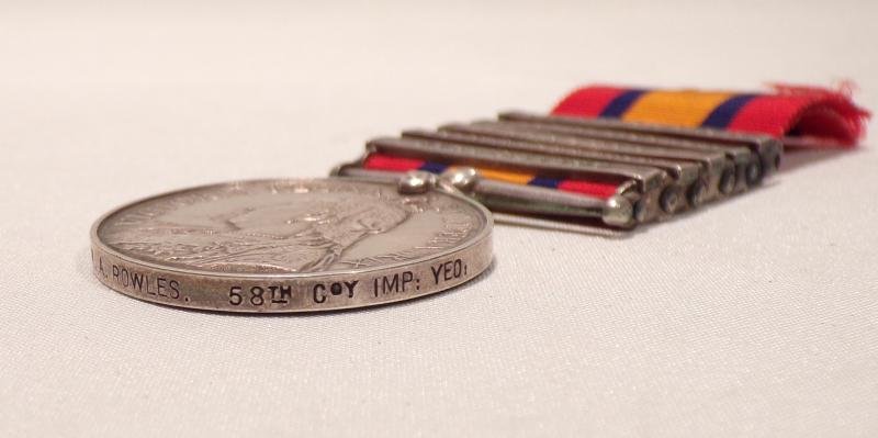 QSA + 5 to Tpr Rowels 58th Imperial Yeomanry — image 5