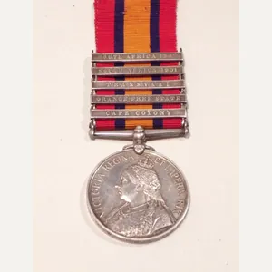 QSA + 5 to Tpr Rowels 58th Imperial Yeomanry