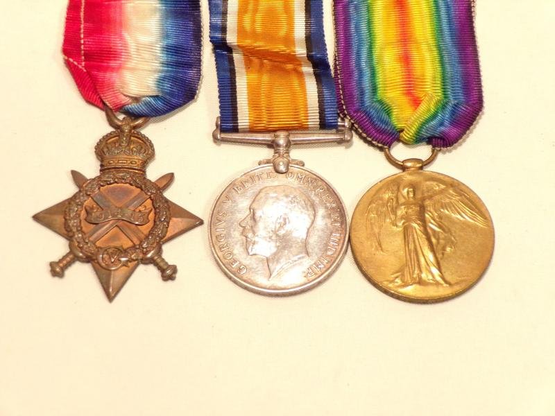 WW1 Medal Trio to Hancox RFC & Lincs Reg. — image 2
