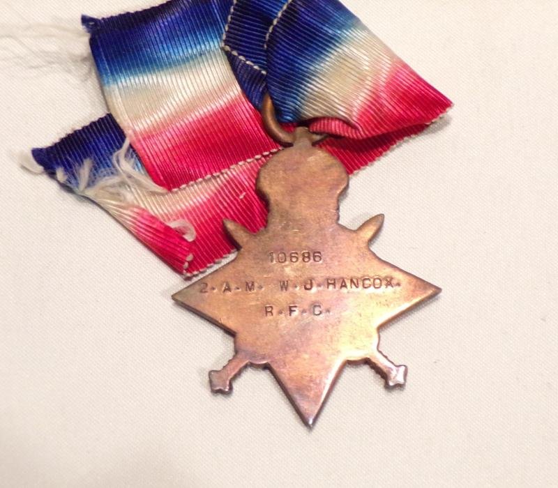WW1 Medal Trio to Hancox RFC & Lincs Reg. — image 3