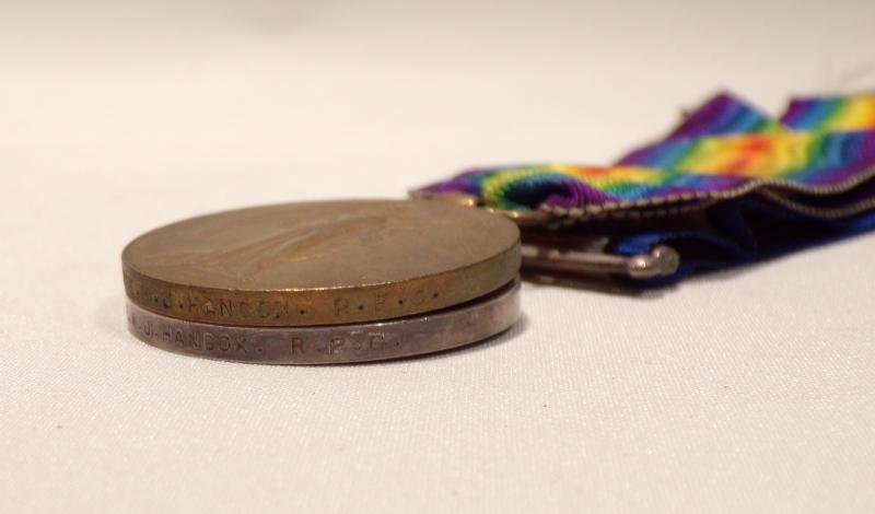 WW1 Medal Trio to Hancox RFC & Lincs Reg. — image 5