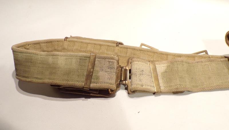 1937 Pattern Officers Webbing Belt Holster and Pouch. — image 2