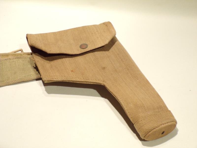 1937 Pattern Officers Webbing Belt Holster and Pouch. — image 3