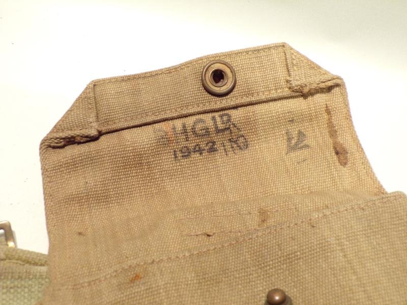 1937 Pattern Officers Webbing Belt Holster and Pouch. — image 4