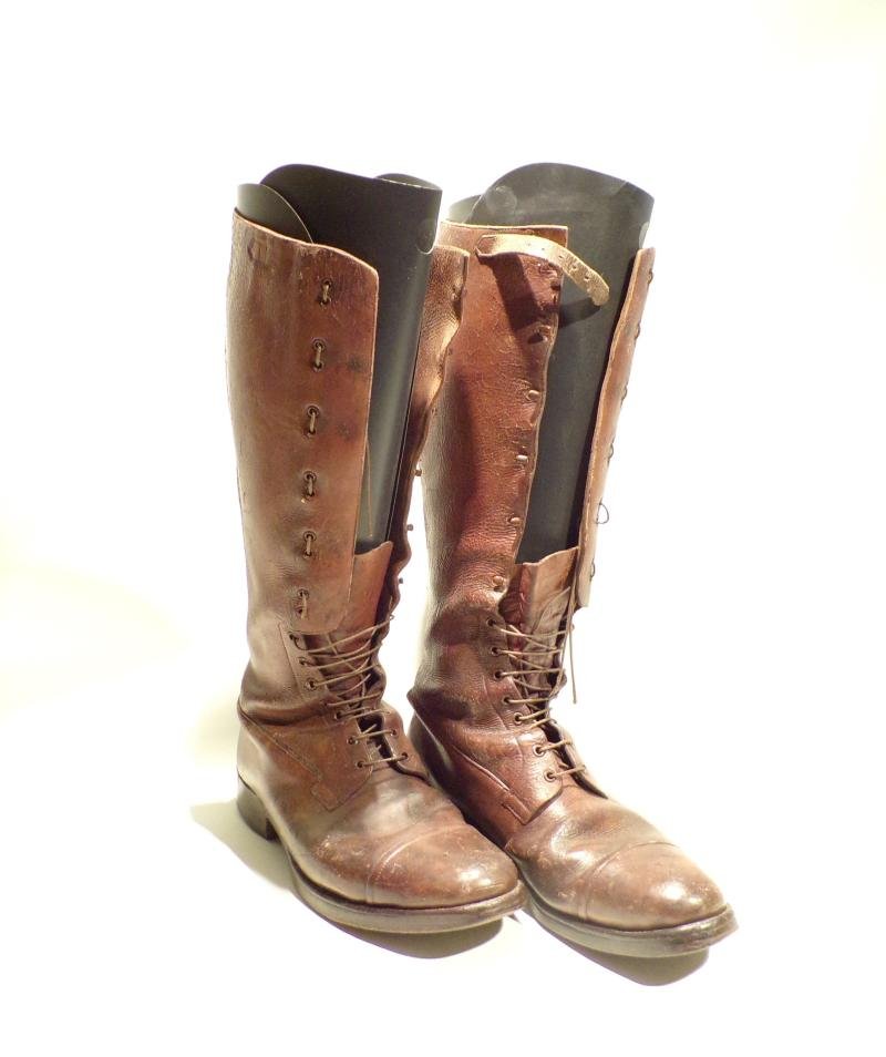 WW1 Era Officers Leather Trench/Riding Boots — image 2
