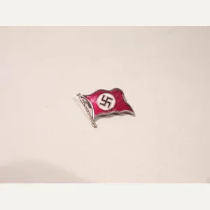 German NSDAP Enamelled Flag Pin.