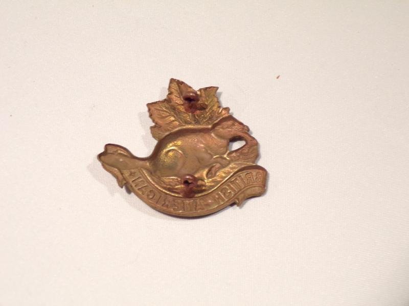 Kings Colonials British American Squadron Cap Badge. — image 2