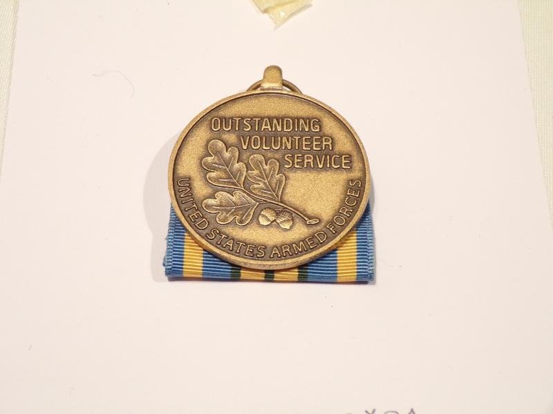 Vintage USA Armed Forces Outstanding Voluntary Service Medal — image 2