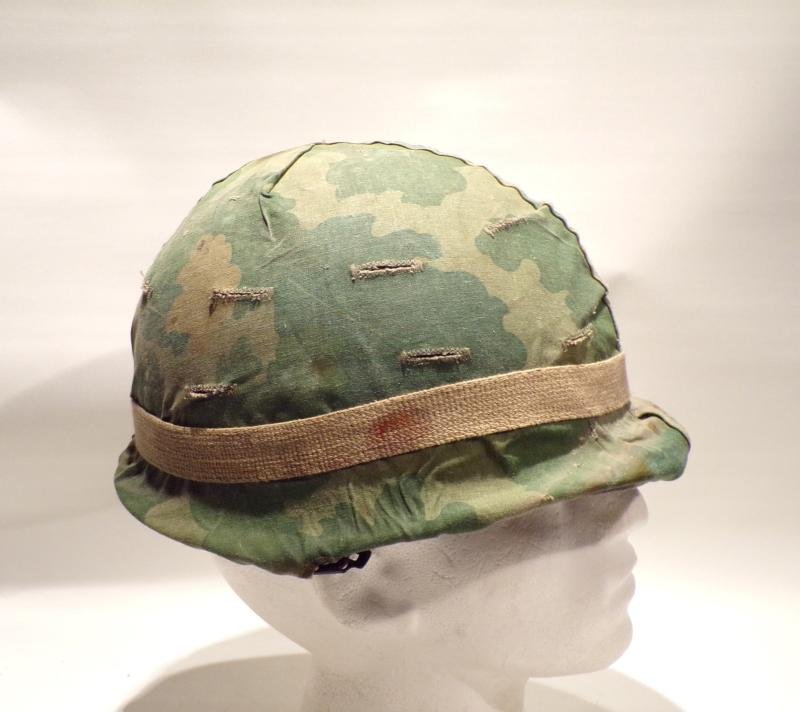 Korean War Era US M1 Helmet, Liner & Camo Cover. — image 2