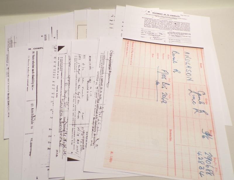 WW1 Medal Pair to Anderson Cambridgeshire Regiment. — image 7