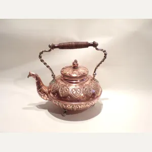 Art Nouveau Gebrüder Bing Copper Kettle.