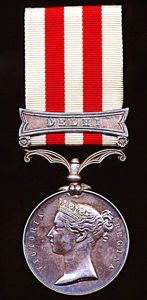 Indian Mutiny Medal 1857-59. With clasp 'Delhi' (Robt Barrie. 2nd …