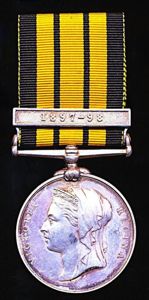 East and West Africa 1887-1900, 1 clasp, 1897-98 (2588 Gnr: …