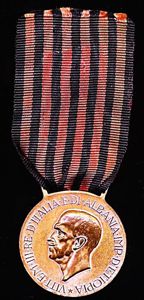 Italy (Mussolini-Fascist era): Commemorative Medal for the Expedition to Albania …
