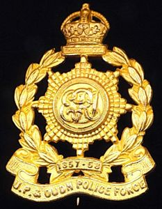 British India: United Provinces & Oudh Police Force. King's Crown …