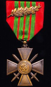France: Cross of War 1939 (Croix De Guerre 1939). With …
