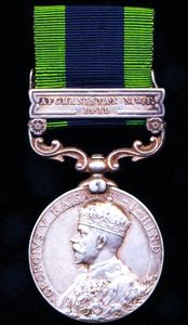 India General Service Medal 1908-35. GV first type. Silver issue …