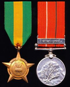 A 'Sikh Sapper's' medal pair including campaign service in 'East …