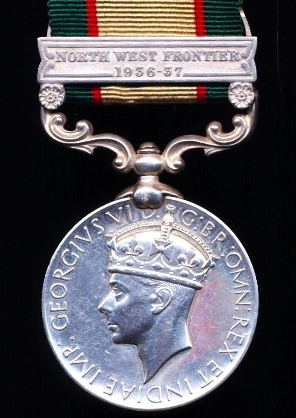 India General Service Medal 1936-39. With clasp 'North West Frontier 1936-37' (13850 Spr. Ghuman Singh, R.B.S. & M.) — image 4