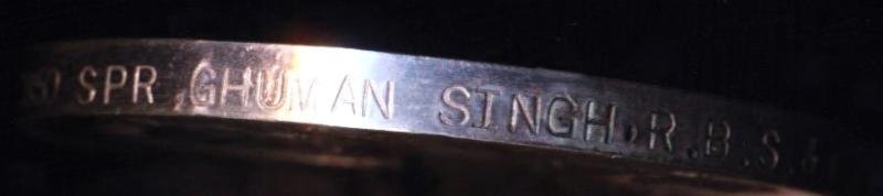 India General Service Medal 1936-39. With clasp 'North West Frontier 1936-37' (13850 Spr. Ghuman Singh, R.B.S. & M.) — image 5