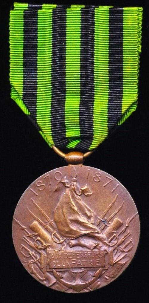 France: Franco-Prussian War Medal 1870-1871. 2nd 'Large' type, or 'Grande Modele' (Medaille Commemorative De La Guerre 1870-71) — image 5