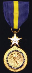 United States: Navy Distinguished Service Medal. Gilt and enamel (Circa …