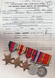 A much travelled Cornishman's 'Multi-Services' Second World War campaign medal …