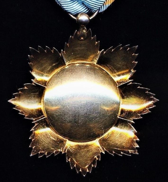 France (Colonial): Order of the Star of Anjouan 1896-1963 (Ordre de l'etoile d'Anjouan 1896-1963). 5th Class 'Chevaliers' gilt and enamel breast badge — image 5