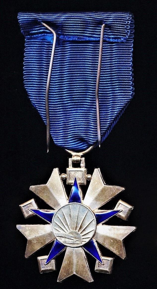 France: Order of Public Health (Ordre de la Santé Publique, Chevalier). 3rd Class 'Knight' silver & enamel breast badge — image 4