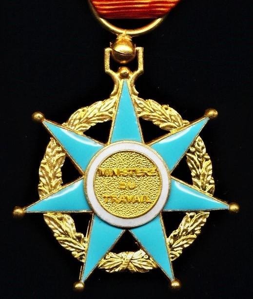 France: Order of Social Merit (Ordre du Mérite Social, Officier). Second class 'Officer' gilt & enamel breast badge — image 5
