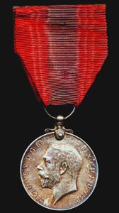 Imperial Service Medal. GV coinage head issue (Edwin Arnold Copeman)