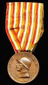 Italy: War Commemorative Medal 1915-1918. Type I. No clasp