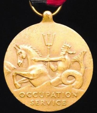 United States: Navy Occupation Service Medal 1945-1990. With clasp 'Europe' & 'Berlin Airlift' plane emblem on riband. With United States Navy reverse — image 2
