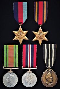 A 'Wounded-in-Action Burma Casualty' & Post War Malaya Civil Service …