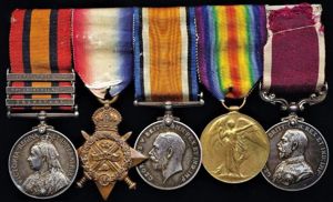 A 'Casualty's' medal group of 5 to a 'Jock' who …