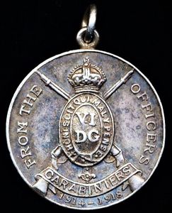 Great War era: 6th Dragoon Guards. Regimental service medal 1914-198. …
