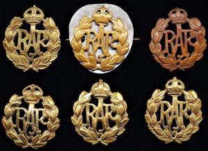 Royal Air Force: Lot of a 6 x gilding metal …